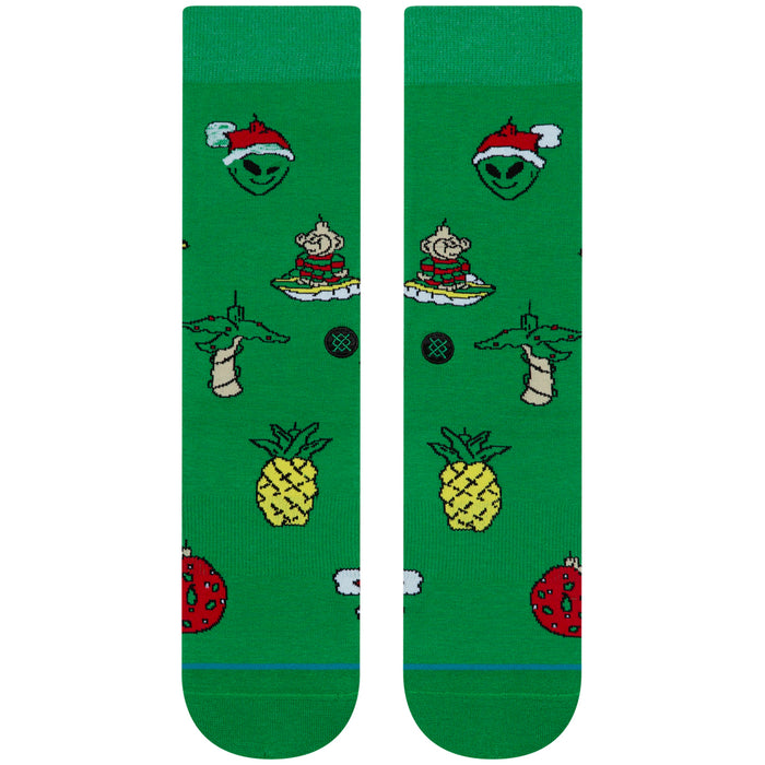 Stance Xmas Ornaments Crew Socks Green