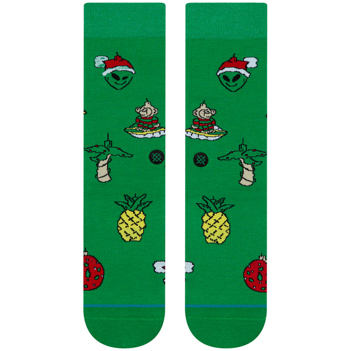 Stance Xmas Ornaments Crew Socks Green