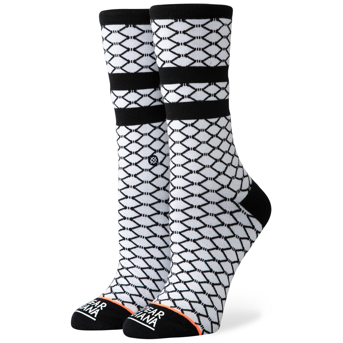 Stance Fish Nets Socks - Women's White