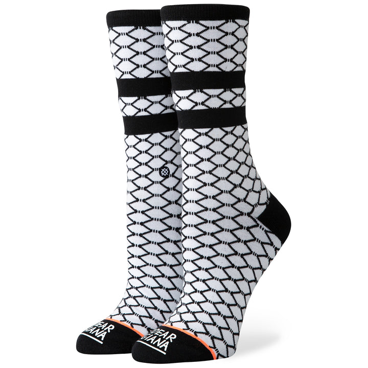 Stance Fish Nets Socks - Women's White