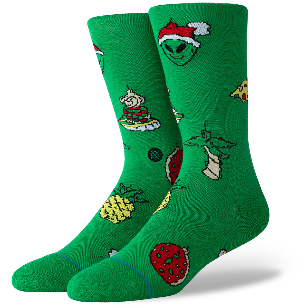 Stance Xmas Ornaments Crew Socks Green