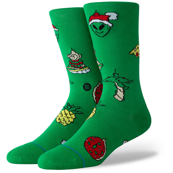 Stance Xmas Ornaments Crew Socks Green