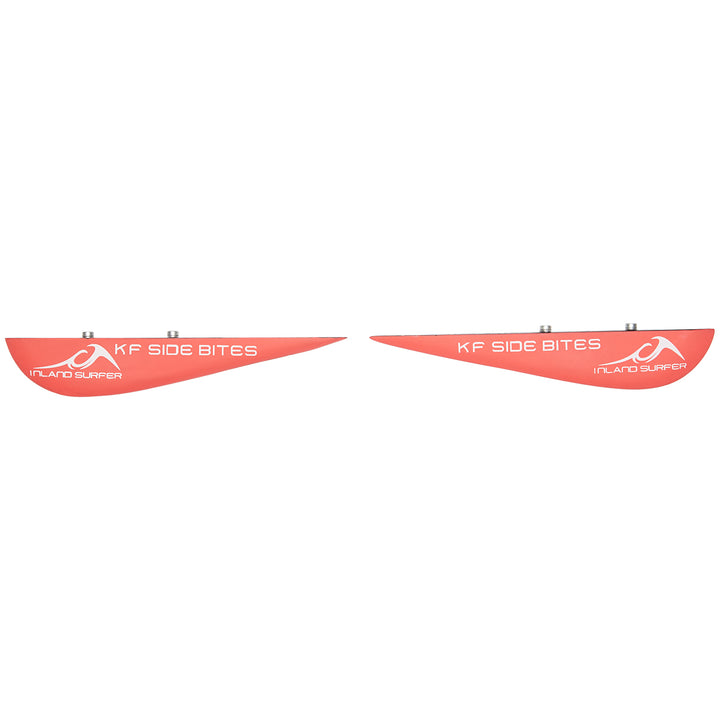 Inland Surfer Side Bite 1" Skim Fins Red