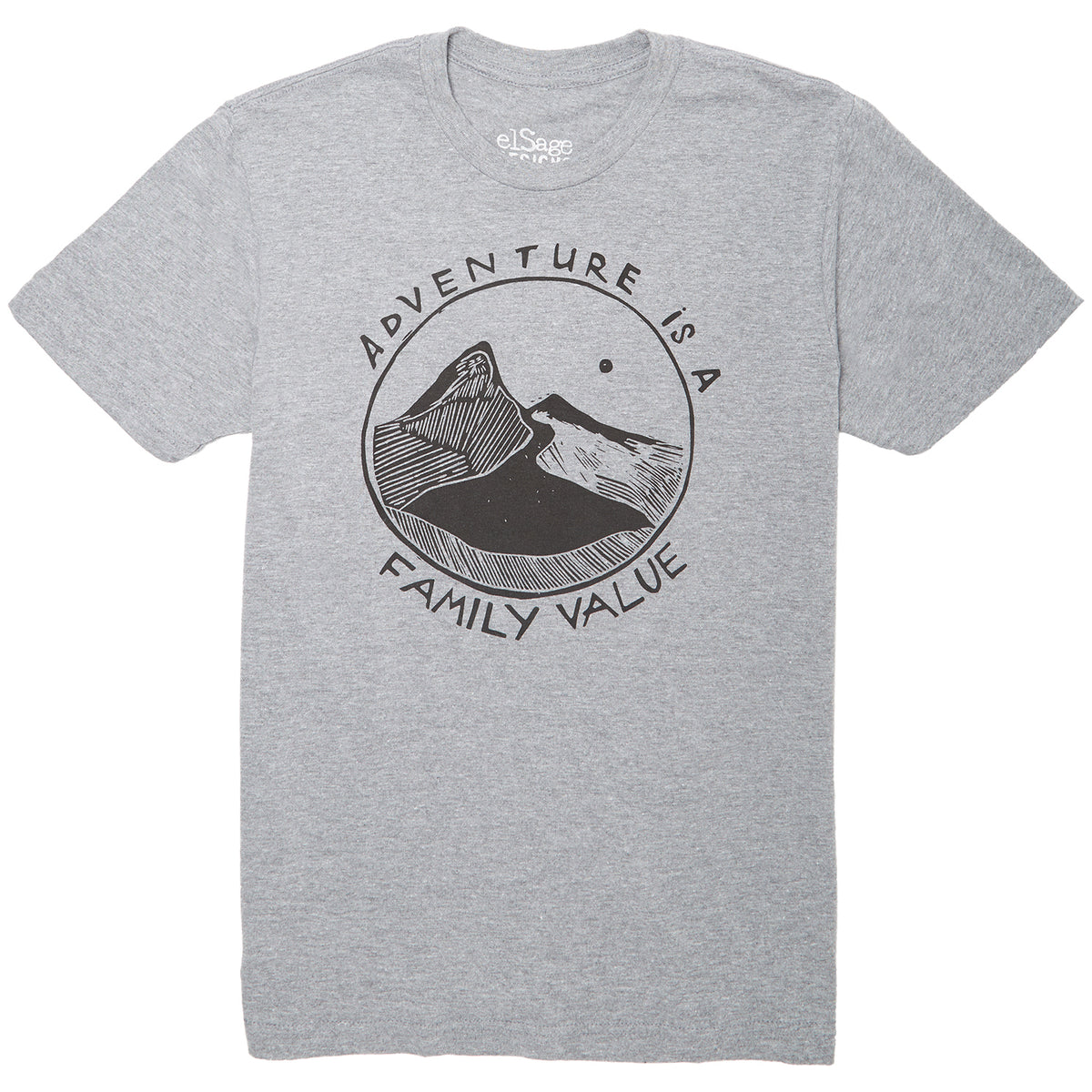 elSage Designs Adventure T-Shirt Grey