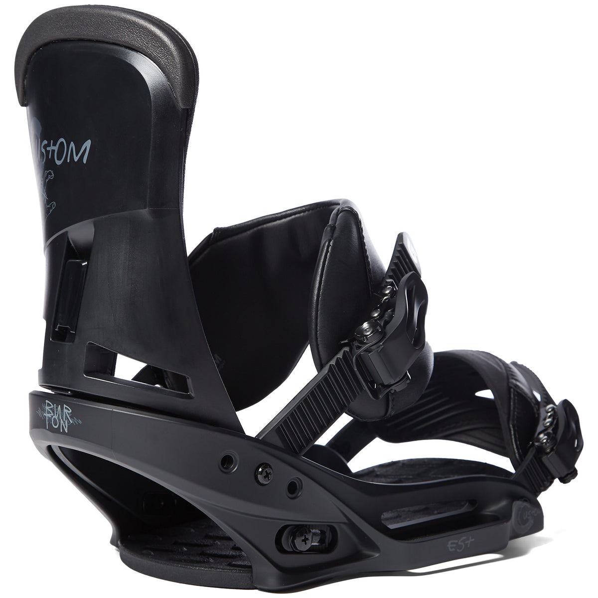 Burton Custom EST Snowboard Bindings 2019 Black Matte