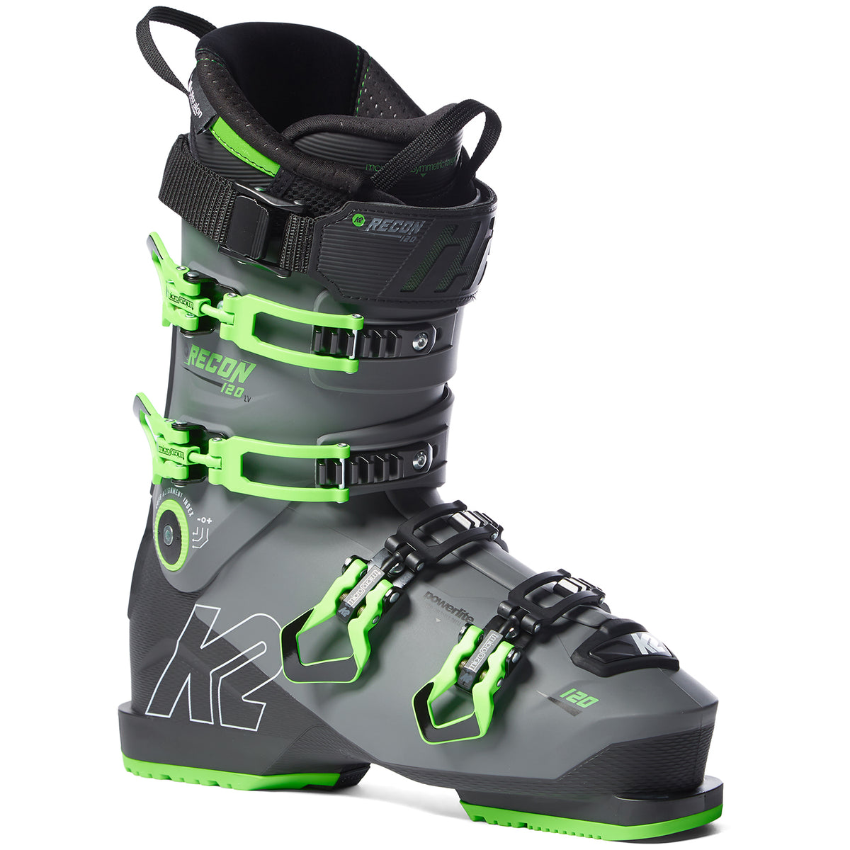 K2 Recon 120 LV Ski Boots 2020 Dark Gray/Green