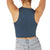 Beyond Yoga Heather Rib Cropped Tank Top - Women's Blue Horizon Heather