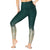 Beyond Yoga Alloy Ombre High-Waisted Midi Leggings - Women's Hunter Green Antique Gold Speckle