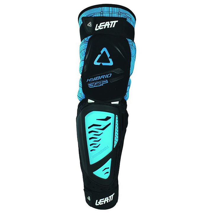 Leatt 3DF Hybrid EXT Knee and Shin Guards Blk/Blue