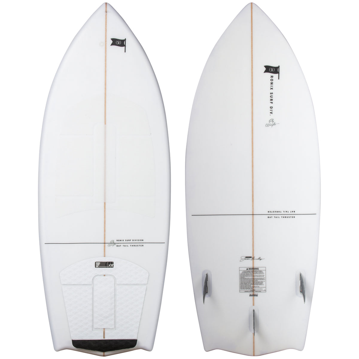 Ronix Flyweight Bat Tail Thruster Wakesurf Board 2020