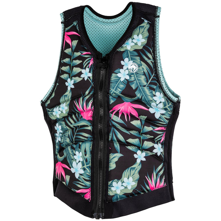 Radar Lyric Reversible Impact Water Ski Vest - Women's 2020 Black/Blue Sky/Tropical