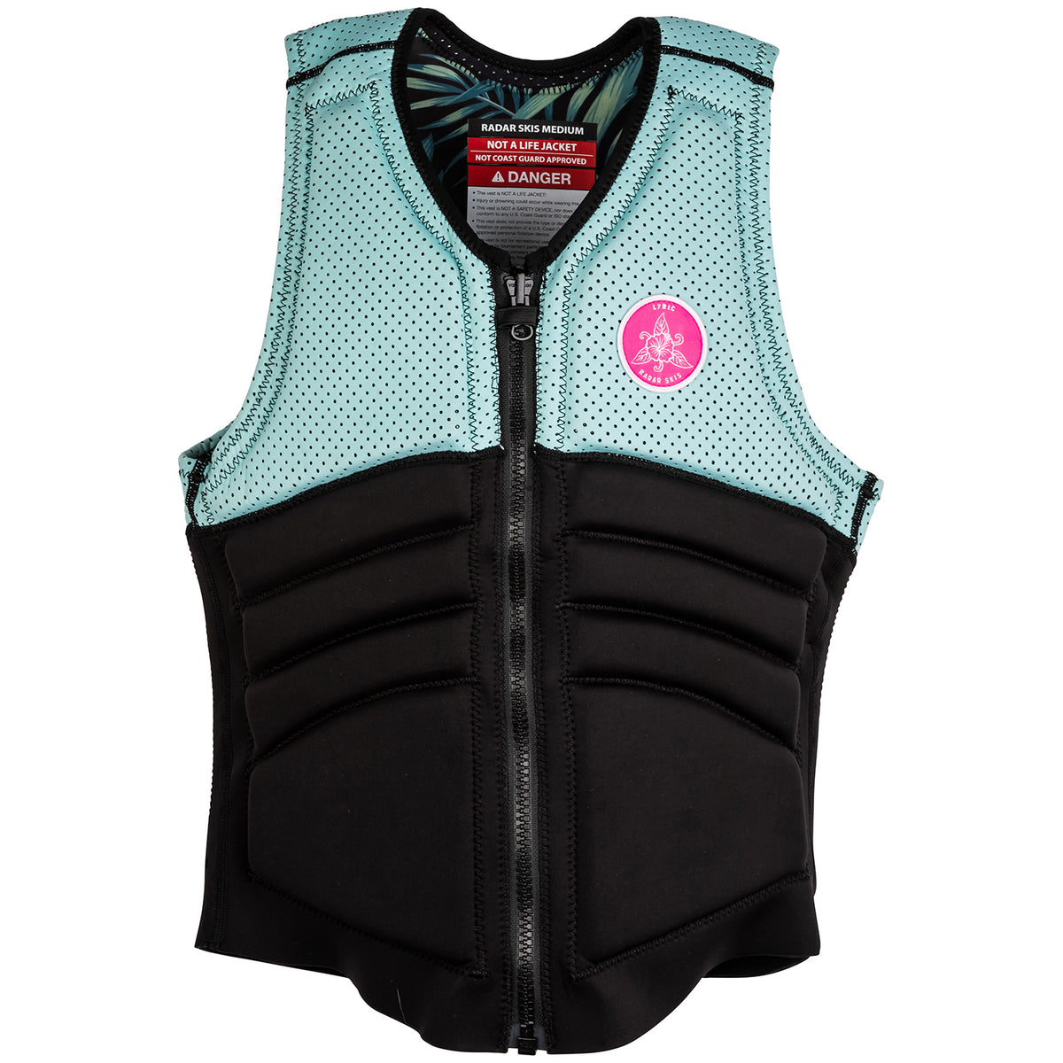 Radar Lyric Reversible Impact Water Ski Vest - Women's 2020 Black/Blue Sky/Tropical