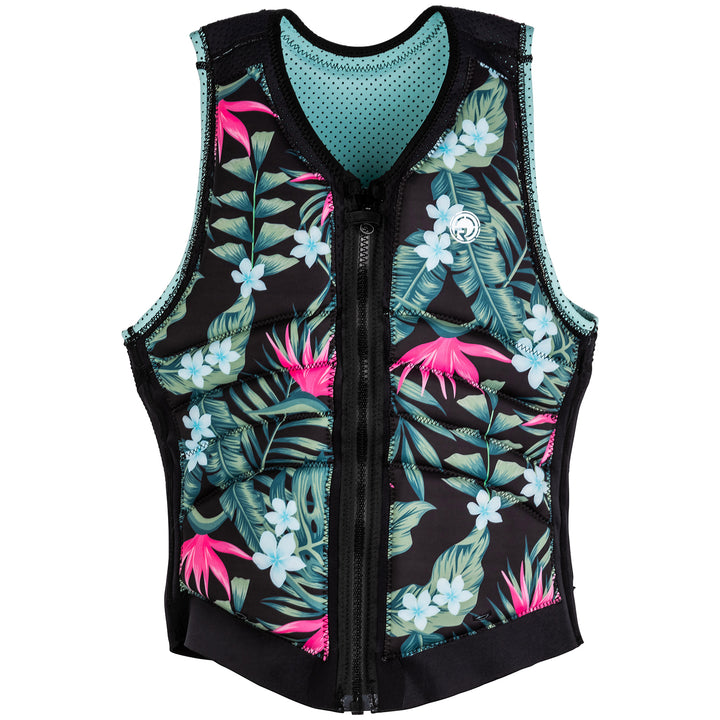 Radar Lyric Reversible Impact Water Ski Vest - Women's 2020 Black/Blue Sky/Tropical