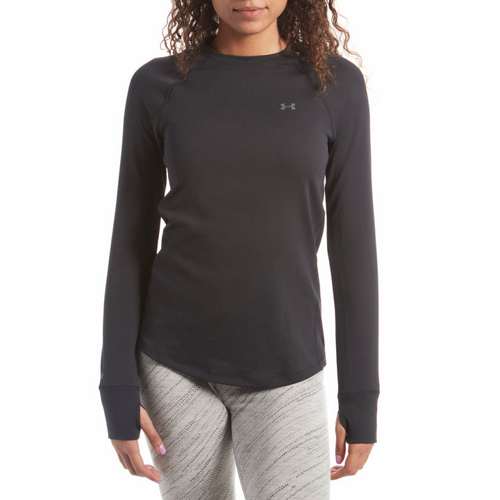 Under Armour ColdGear® Base 2.0 Crew Top - Women's Black/Pitch Gray