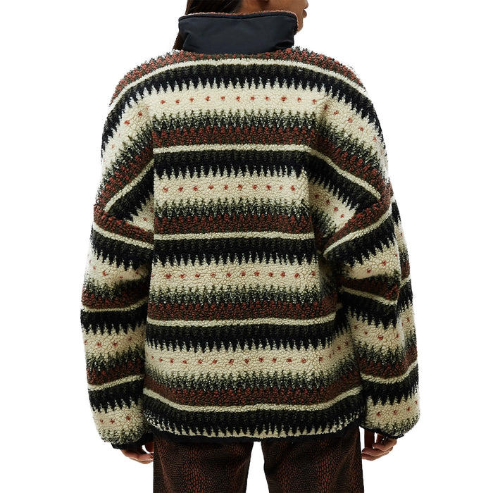 Obey Clothing Moore Fleece Anorak Jacket - Women's Black Multi