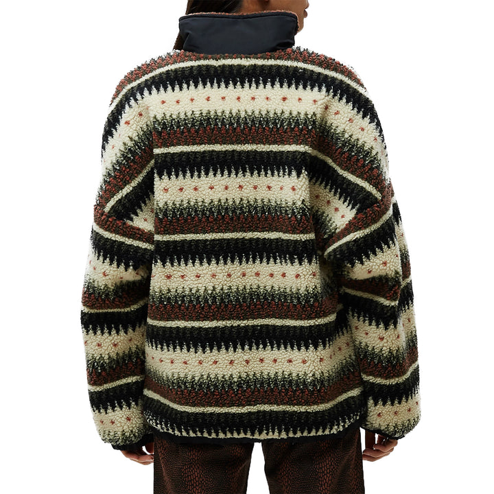 Obey Clothing Moore Fleece Anorak Jacket - Women's Black Multi