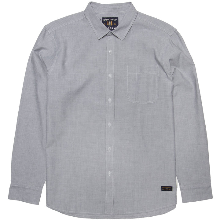 Vissla Woodshop Long-Sleeve Woven Shirt Dark Naval