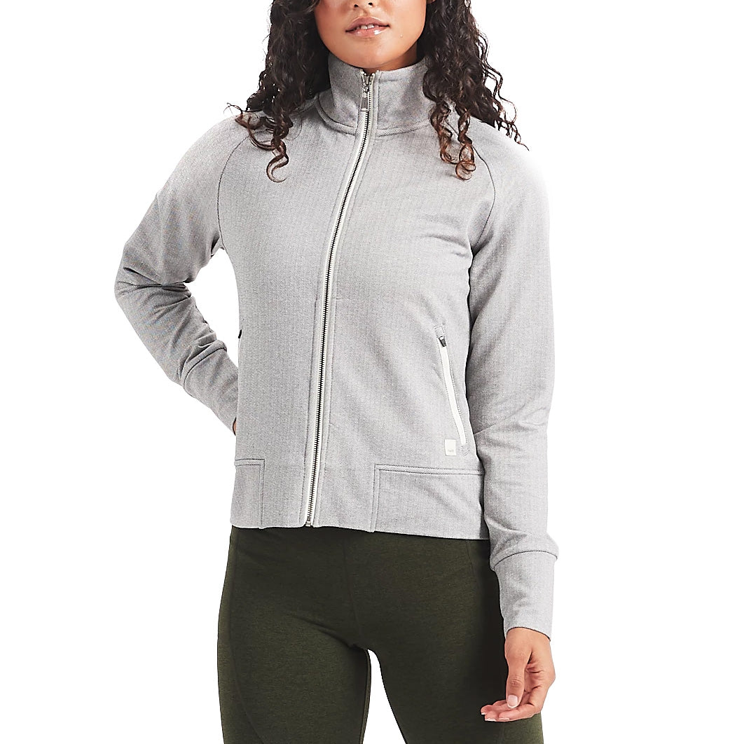 Vuori Herringbone Jacket - Women's Light Grey