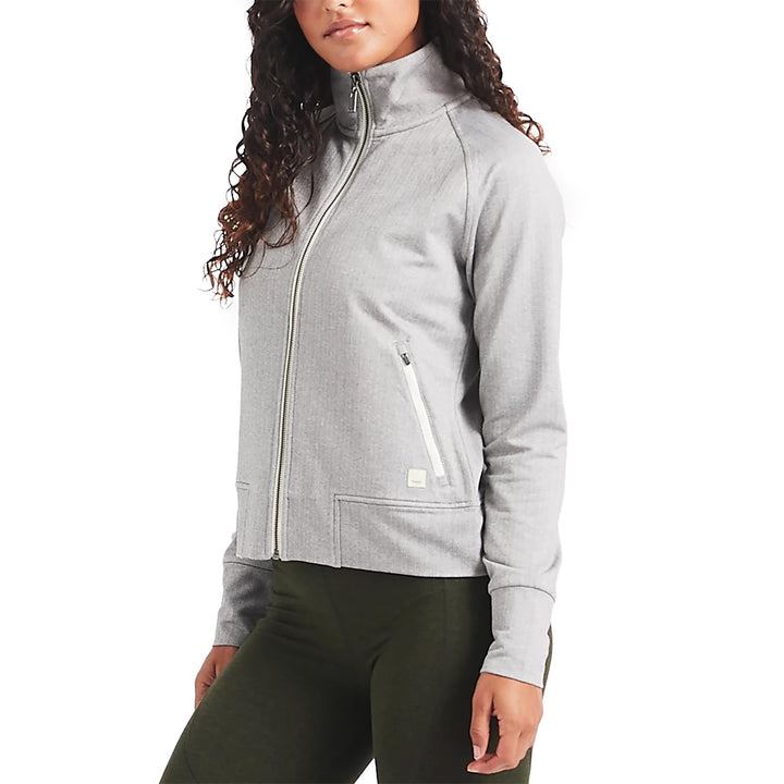 Vuori Herringbone Jacket - Women's Light Grey