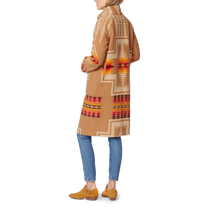 Pendleton 1930's Archive Coat - Women's Tan Harding Jacquard