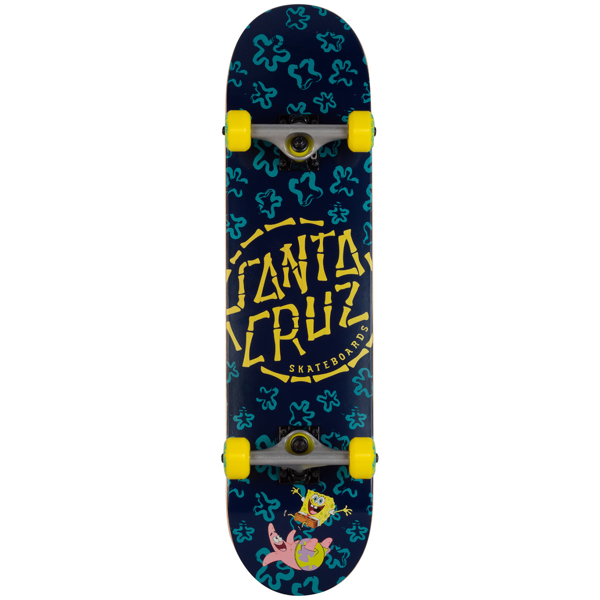 Santa Cruz SpongeBob Floral Coral 7.75 Skateboard Complete