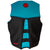 Obrien Spark Flex V-Back CGA Wake Vest - Women's 2023 Black/Aqua