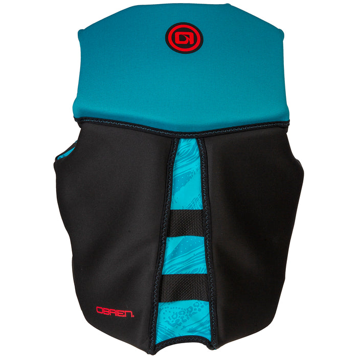 Obrien Spark Flex V-Back CGA Wake Vest - Women's 2023 Black/Aqua