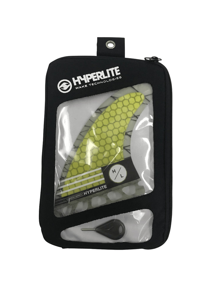 Hyperlite 4.5'' Carbon Surf Tri Fin Set with Key