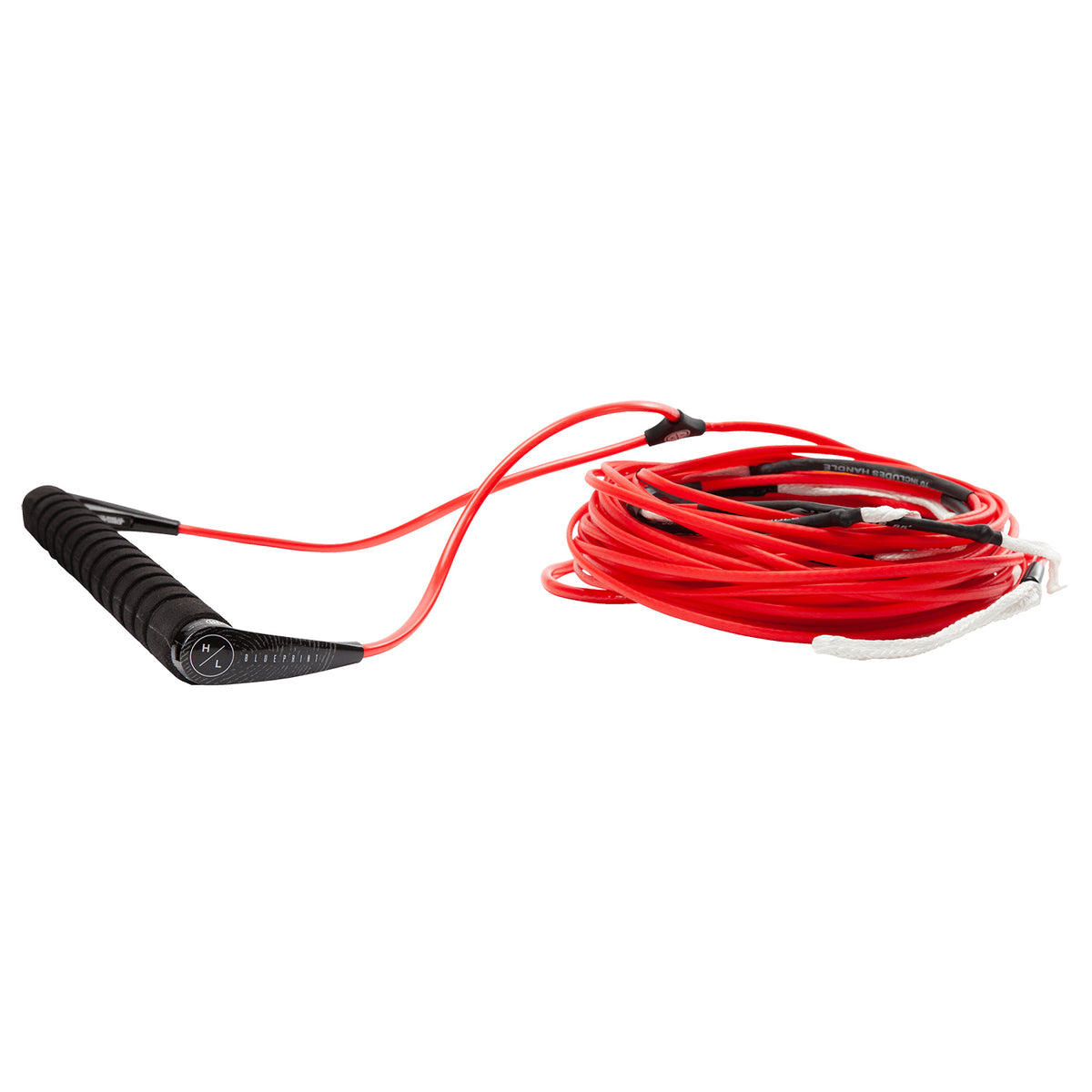 Hyperlite Blueprint Pro Wakeboard Handle + Adjustable Flat Line Black/Red