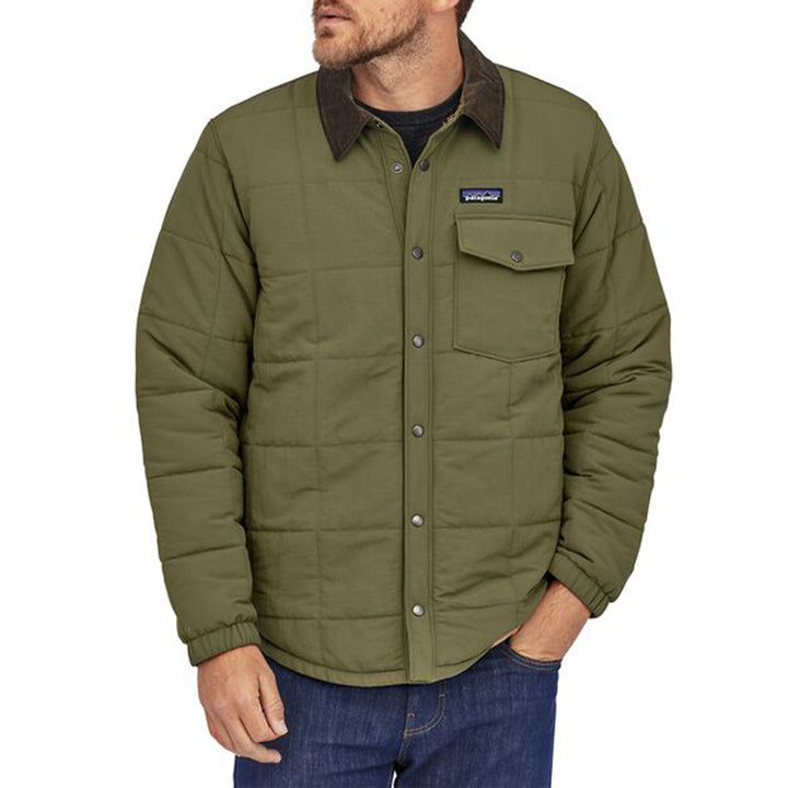 Patagonia Isthmus Quilted Shirt Jacket Industrial Green