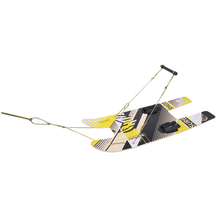 HO Sure Shot Platform Water Ski Trainer with Rope System - Kids' Black/Yellow