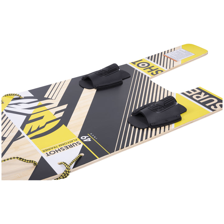HO Sure Shot Platform Water Ski Trainer with Rope System - Kids' Black/Yellow