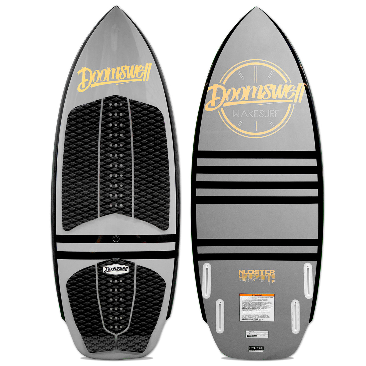 Doomswell Nubstep Wakesurf Board 2020 Charcoal