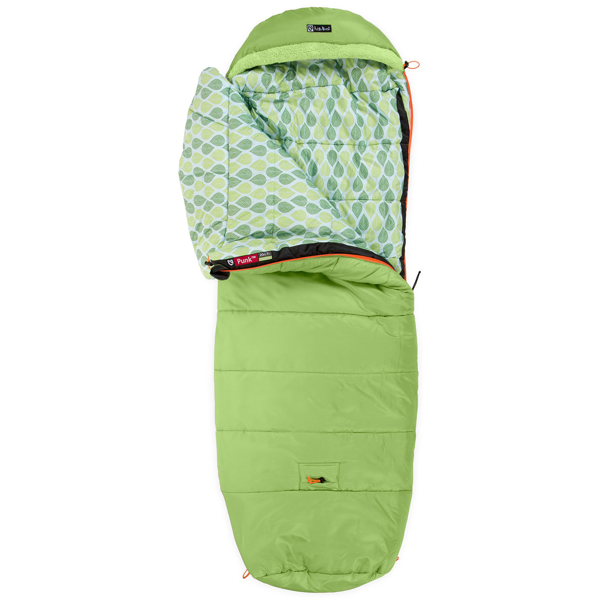 Nemo Punk 20 Sleeping Bag - Little Kids' Sprout/Birch Leaf