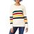 Pendleton Glacier Stripe Merino Sweater - Women's Antique White Multi