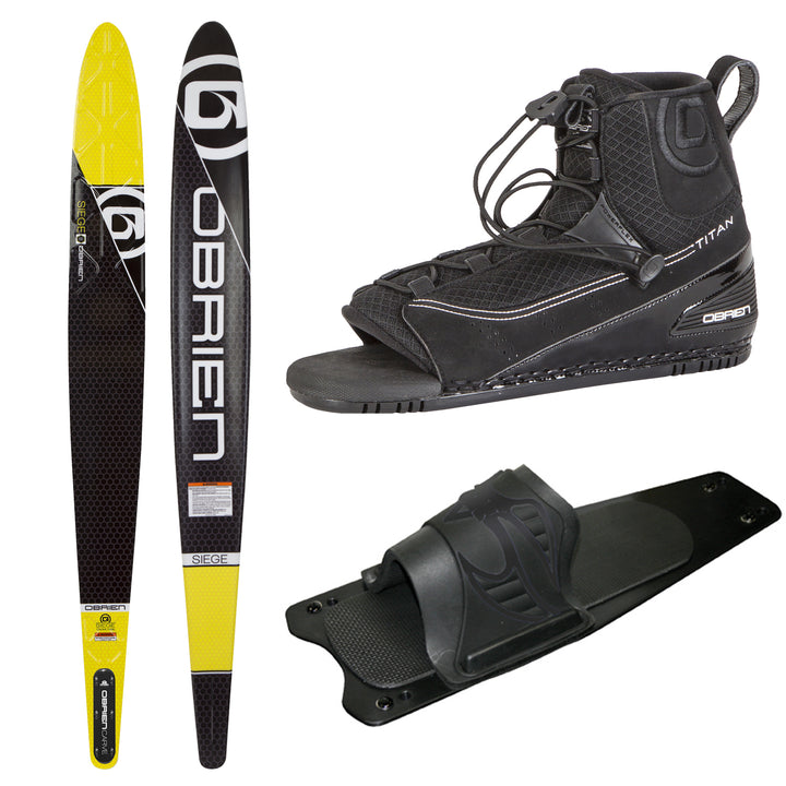 Obrien Siege Slalom Water Ski + Titan RTP Bindings