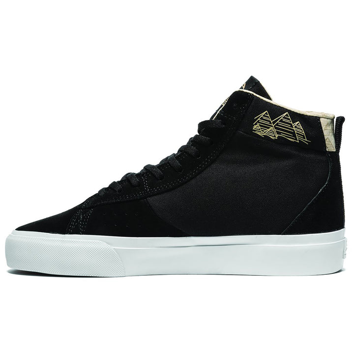 Lakai Newport Hi Shoes Black Suede/Sand Suede (Theories)