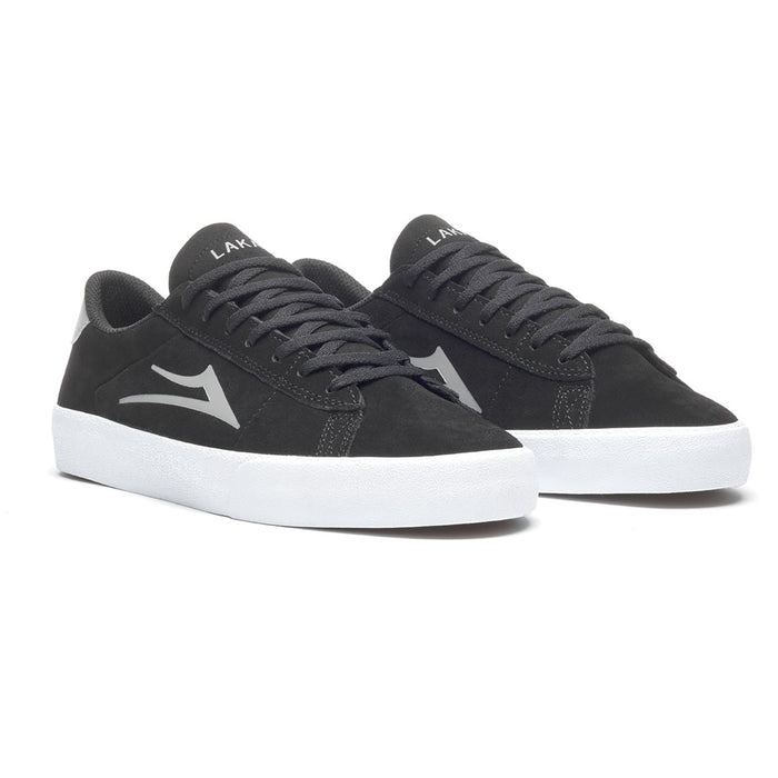 Lakai Newport Shoes Black/Light Grey Suede