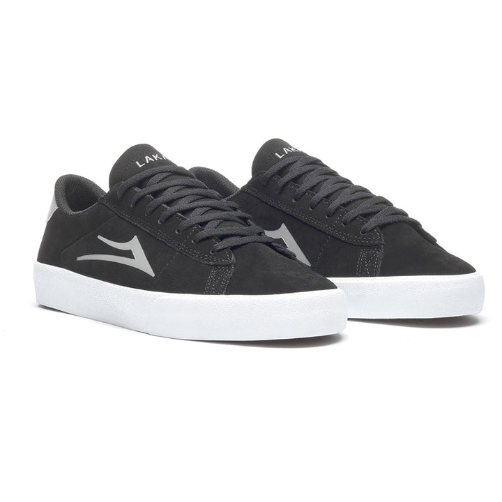 Lakai Newport Shoes Black/Light Grey Suede