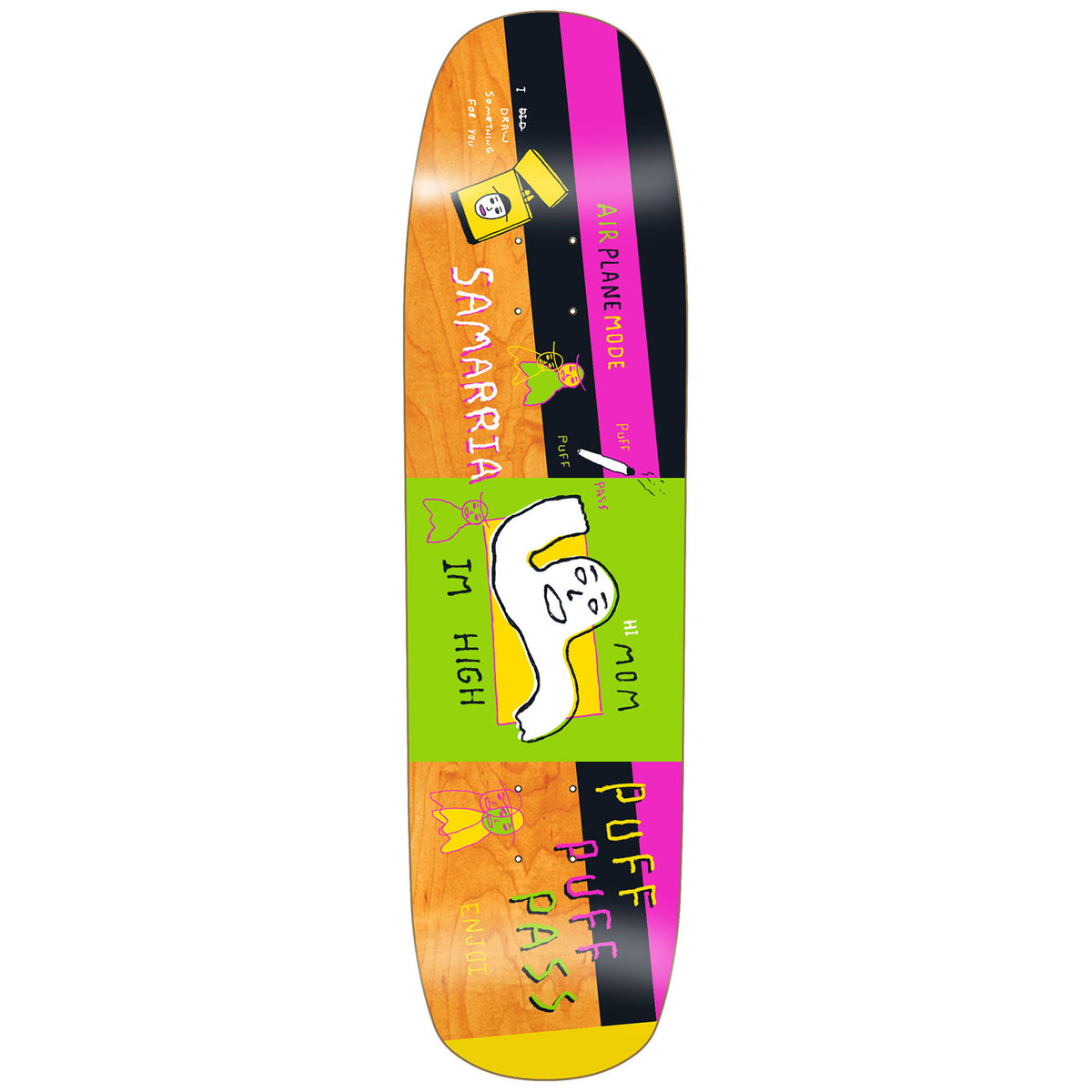 Enjoi Doodle Samarria Brevard 8.375 Skateboard Deck