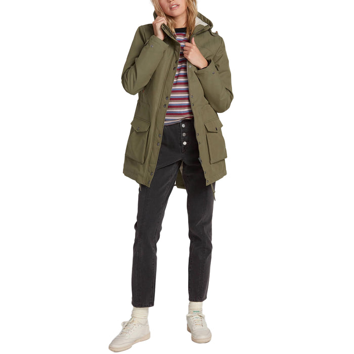 Volcom Walk On By Parka Jacket - Women's Army Green Combo