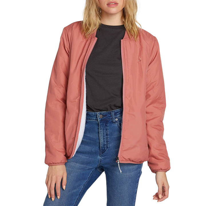 Volcom Reversible Polar Jacket - Women's Mauve