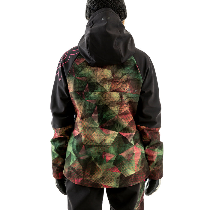Oakley Hourglass 2.0 Softshell Jacket - Women's Geo Camo Green Pink