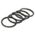 Wheels Manufacturing 1 1/8" x 2.5mm Aluminum Headset Spacers - Bag of 5 Black