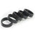 Wheels Manufacturing 1 1/8" x 10mm Aluminum Headset Spacers - Bag of 5 Black