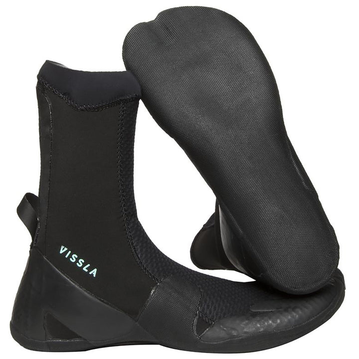 Vissla 3mm High Seas Split Toe Wetsuit Boots Black
