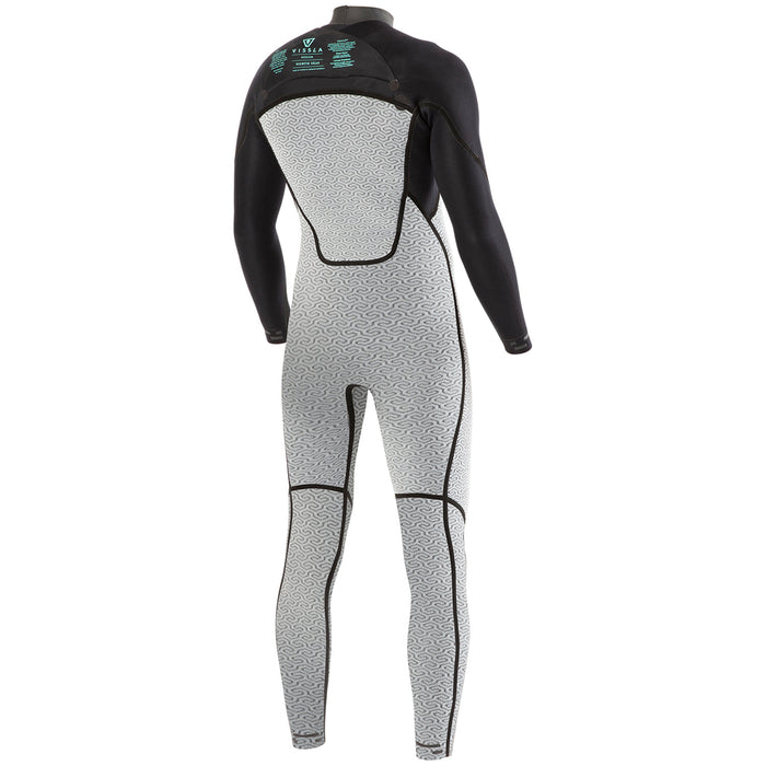 Vissla North Seas 3/2 Chest Zip Wetsuit Black