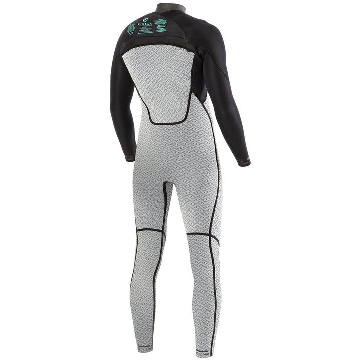 Vissla North Seas 3/2 Chest Zip Wetsuit Black