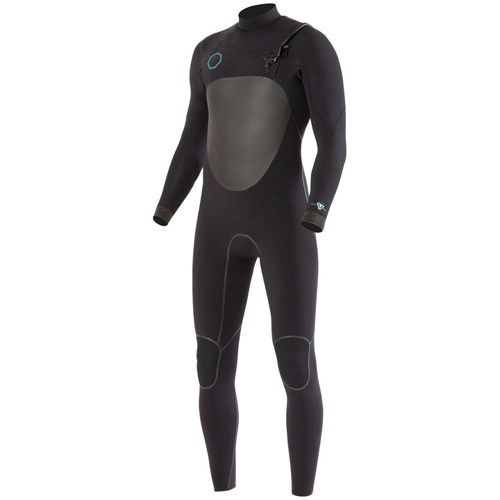 Vissla North Seas 3/2 Chest Zip Wetsuit Black
