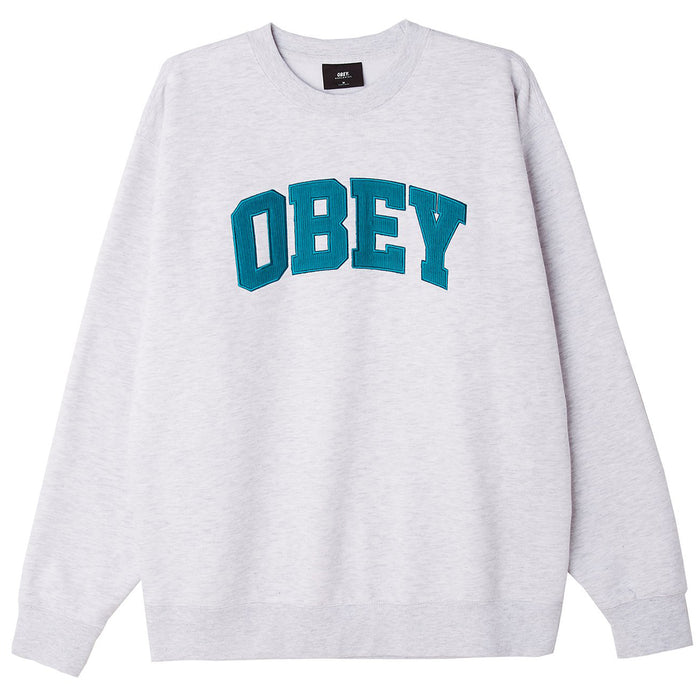 Obey Clothing Uni Crew Sweatshirt Ash Grey
